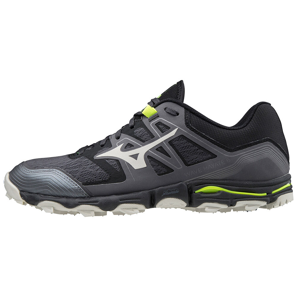 Mens Mizuno Wave Hayate 6 Trail Running Shoes Black Philippines (LQFUBW250)